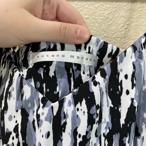 SUSANA MONACO Fitted Slip Dress V Neck Cocktail Party Size Medium Revolve - Picture 5 of 6